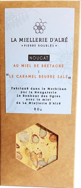 La Miellerie d'Alre - Nougat au miel de Bretagne : “Le Caramel Beurre Salé”