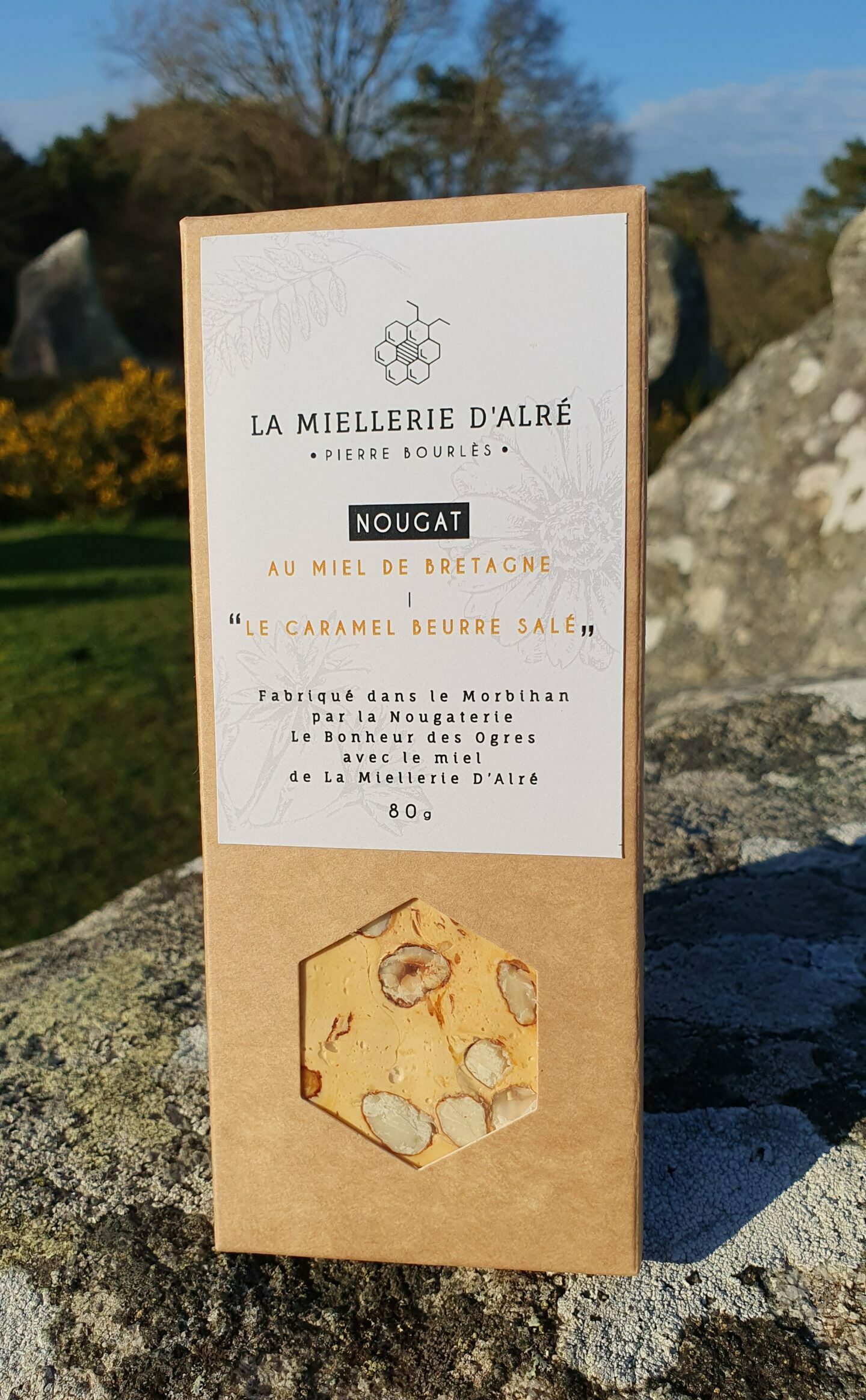 La Miellerie d'Alre - Nougat au miel de Bretagne : “Le Caramel Beurre Salé”
